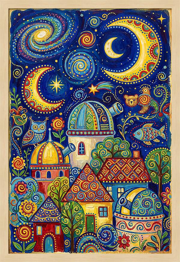 Stargazing Village Dreamscape