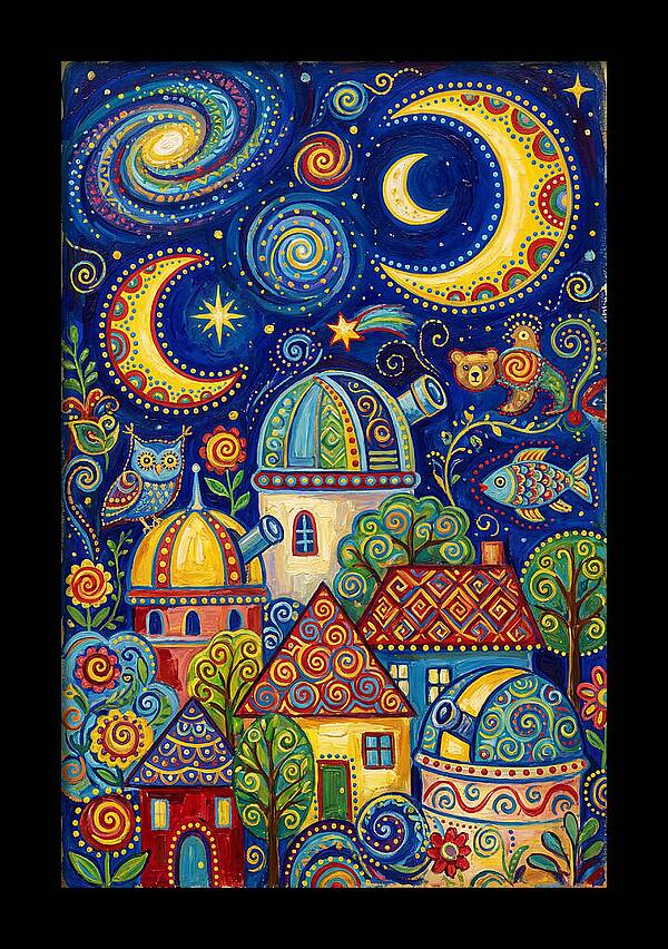 Stargazing Village Dreamscape
