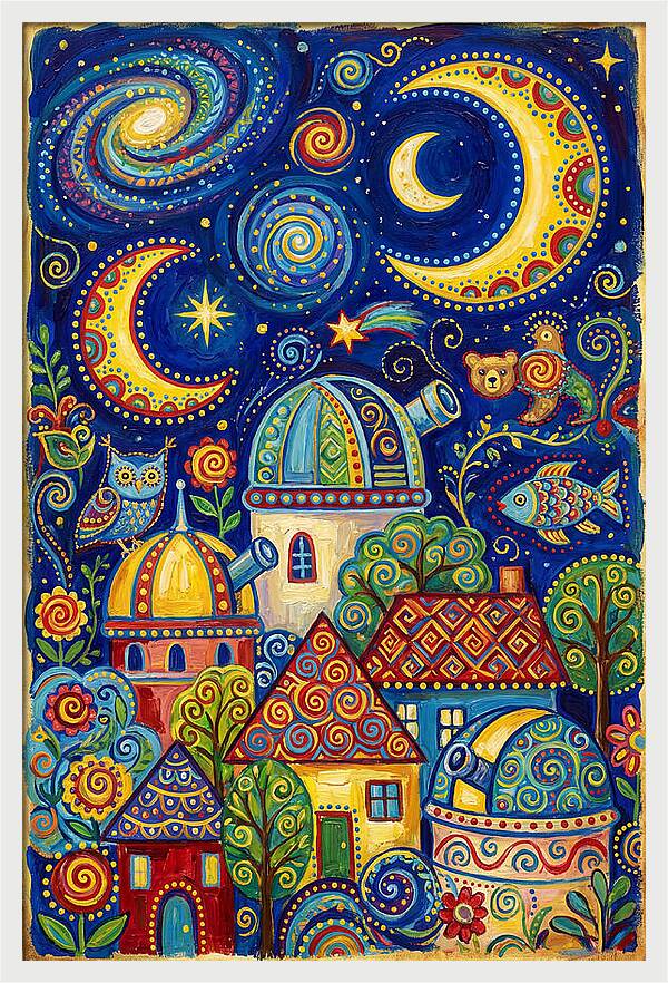 Stargazing Village Dreamscape