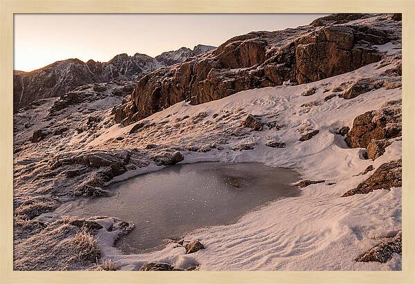Starlight Reflecting On Snow