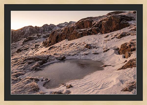 Starlight Reflecting On Snow
