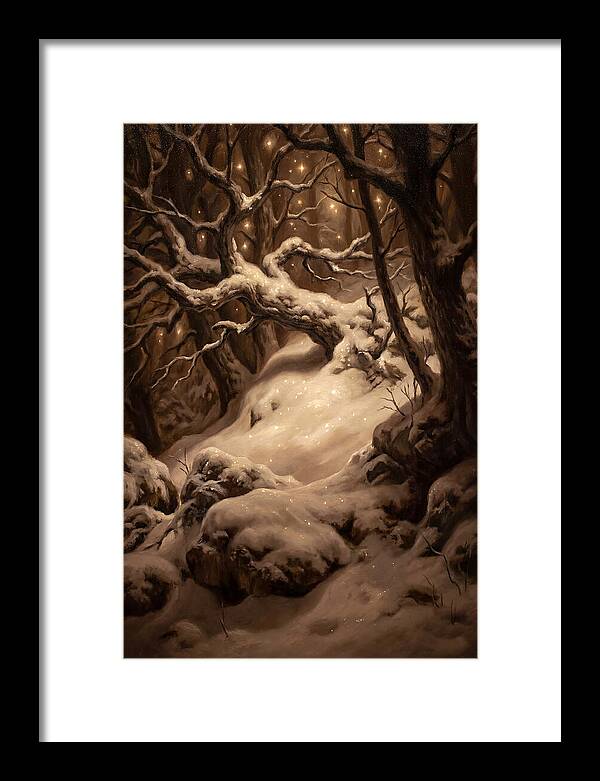 Starlight Reflecting On Snow