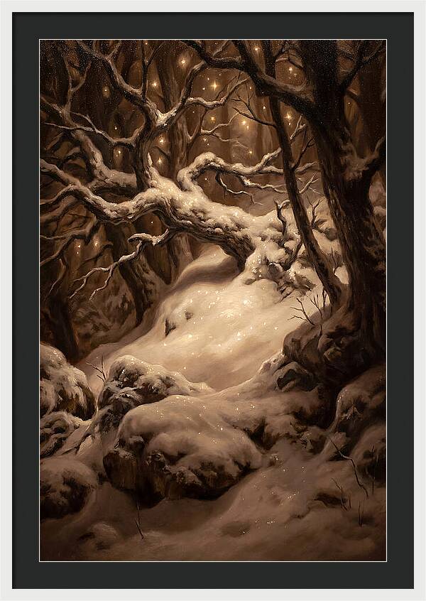 Starlight Reflecting On Snow