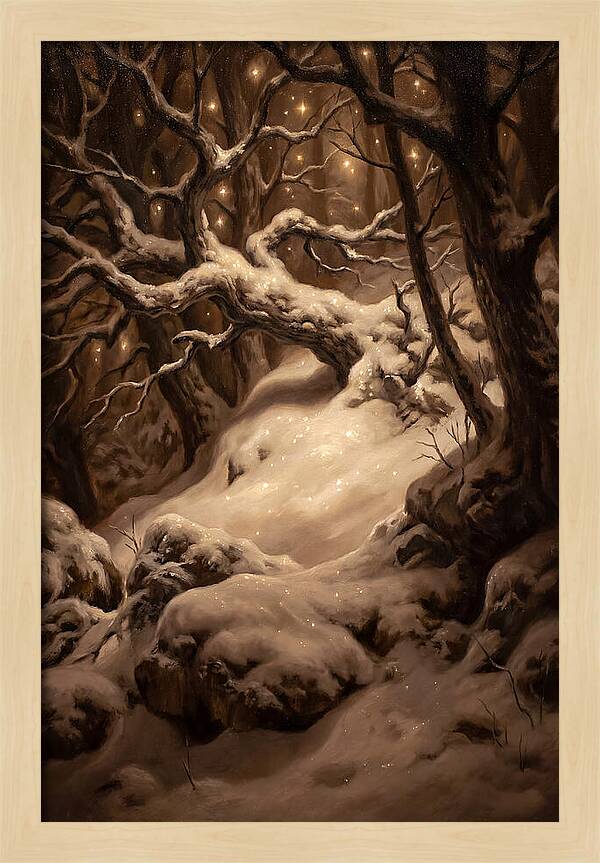 Starlight Reflecting On Snow