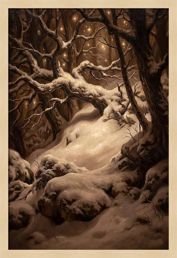 Starlight Reflecting On Snow