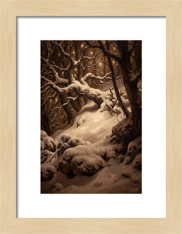 Starlight Reflecting On Snow