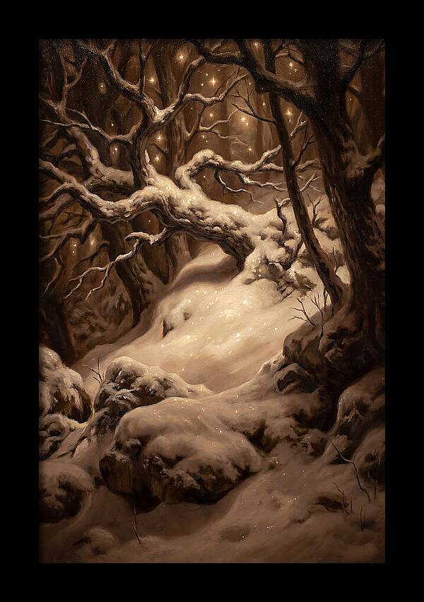 Starlight Reflecting On Snow