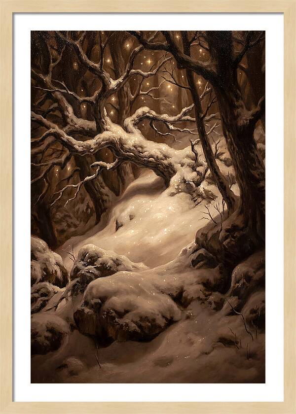 Starlight Reflecting On Snow