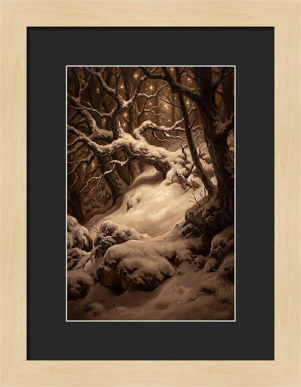 Starlight Reflecting On Snow