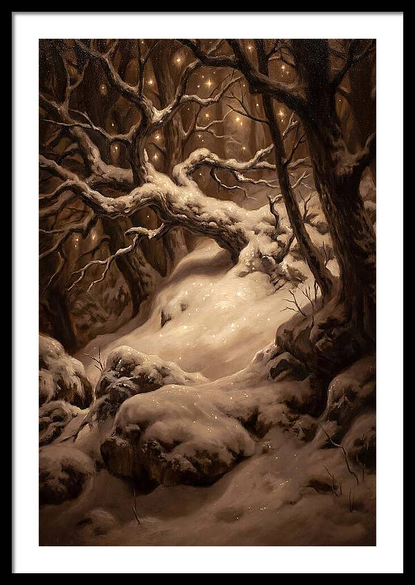 Starlight Reflecting On Snow