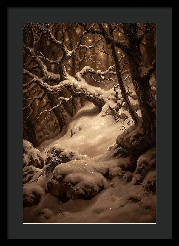 Starlight Reflecting On Snow