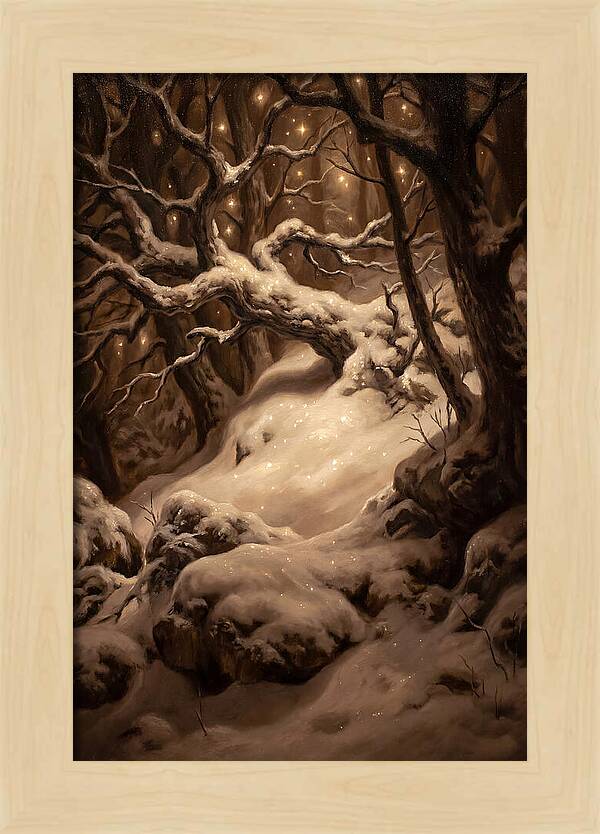 Starlight Reflecting On Snow