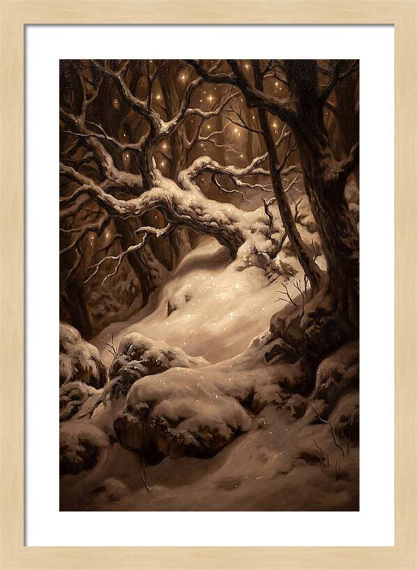 Starlight Reflecting On Snow