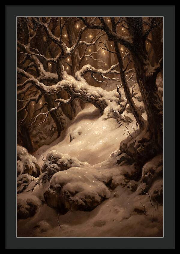 Starlight Reflecting On Snow