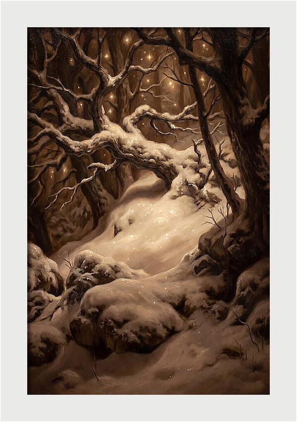 Starlight Reflecting On Snow