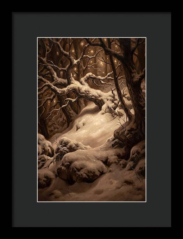 Starlight Reflecting On Snow