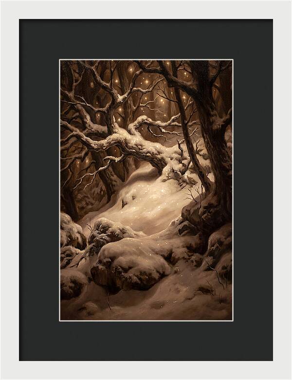 Starlight Reflecting On Snow