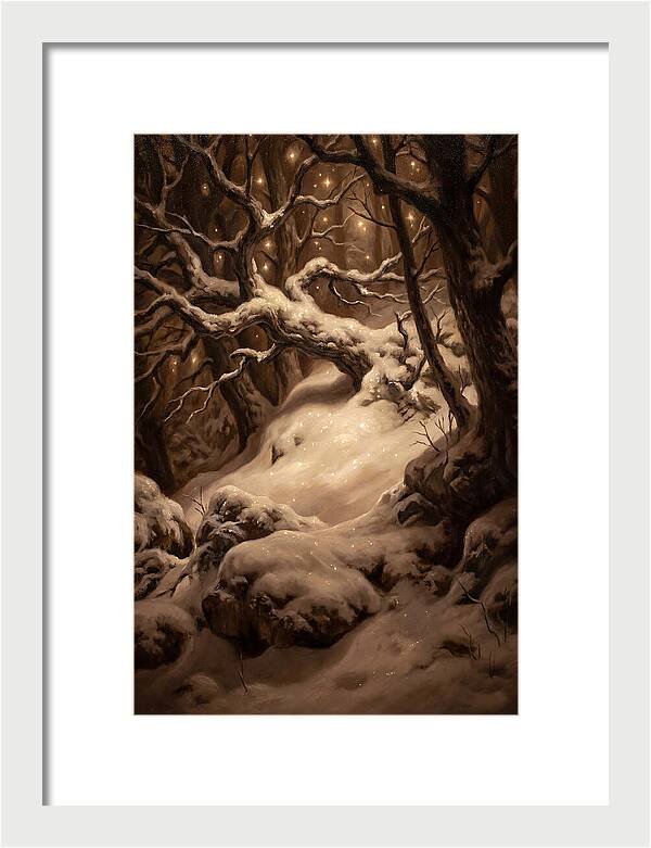 Starlight Reflecting On Snow