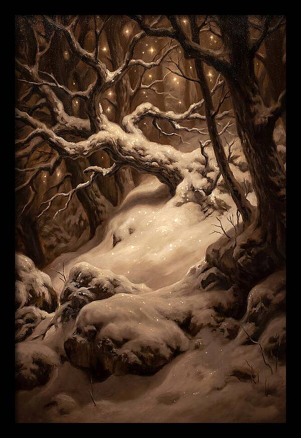 Starlight Reflecting On Snow
