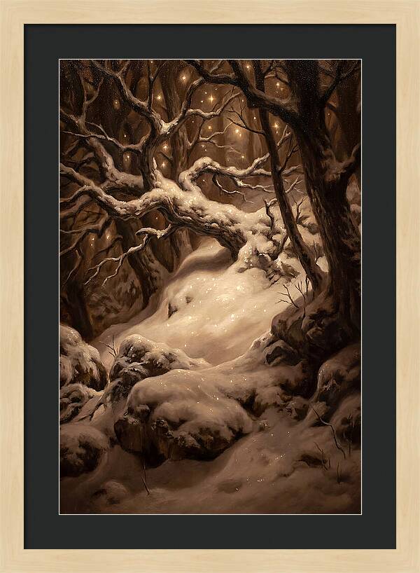 Starlight Reflecting On Snow