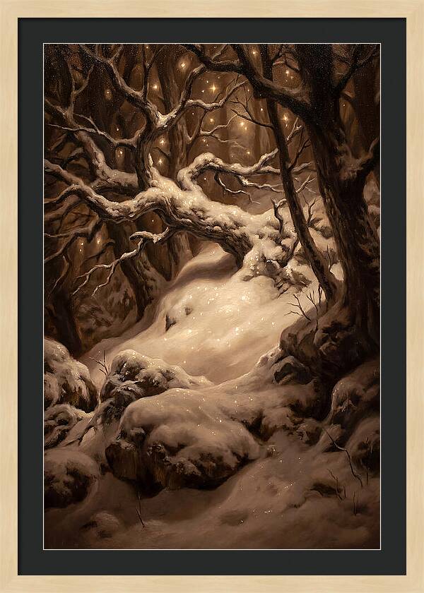 Starlight Reflecting On Snow
