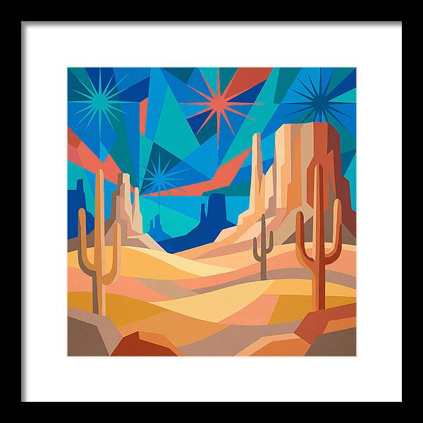 Starlit Desert Landscape