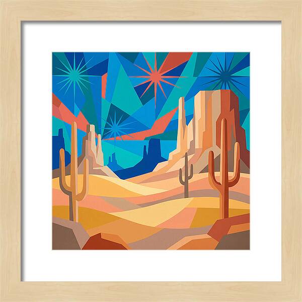 Starlit Desert Landscape