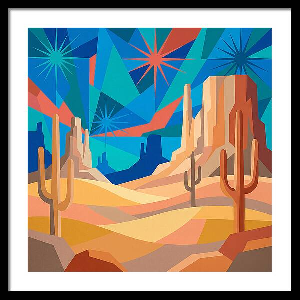 Starlit Desert Landscape