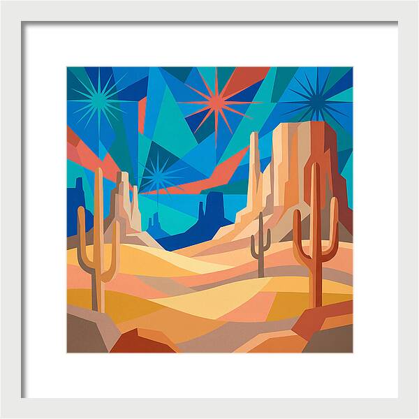 Starlit Desert Landscape