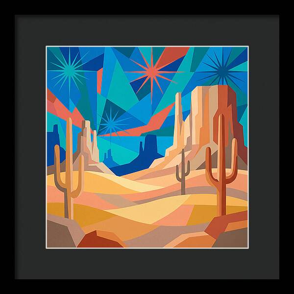Starlit Desert Landscape