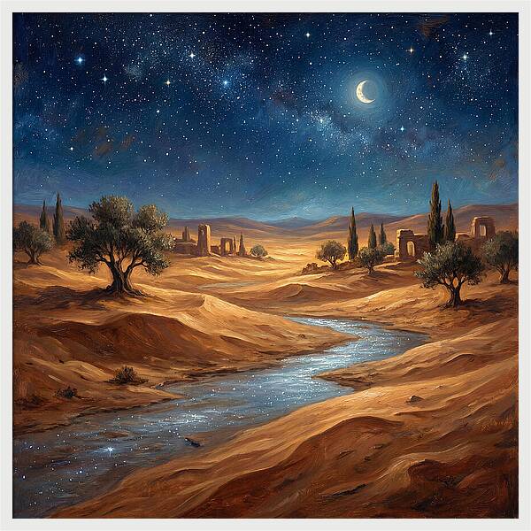 Starlit Mediterranean Desert