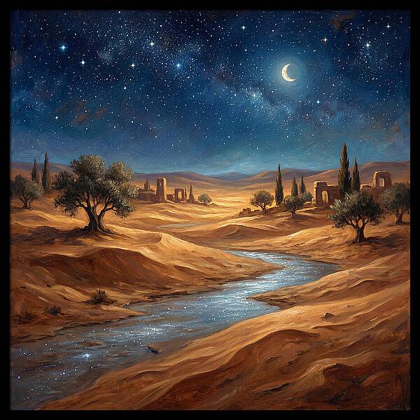 Starlit Mediterranean Desert
