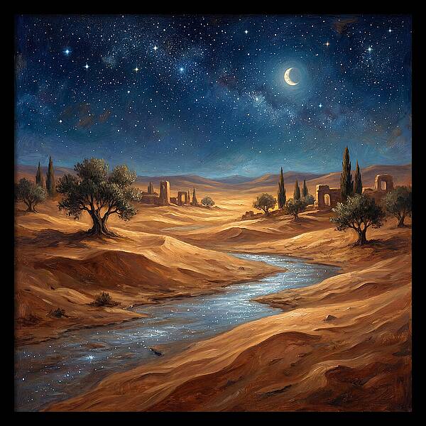 Starlit Mediterranean Desert