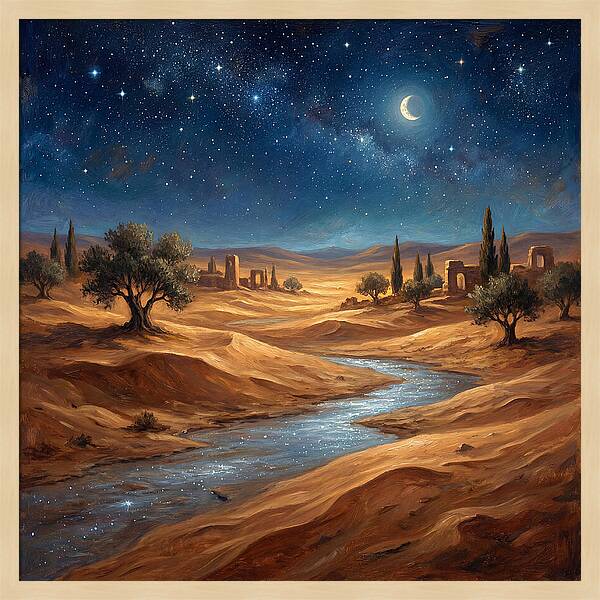 Starlit Mediterranean Desert