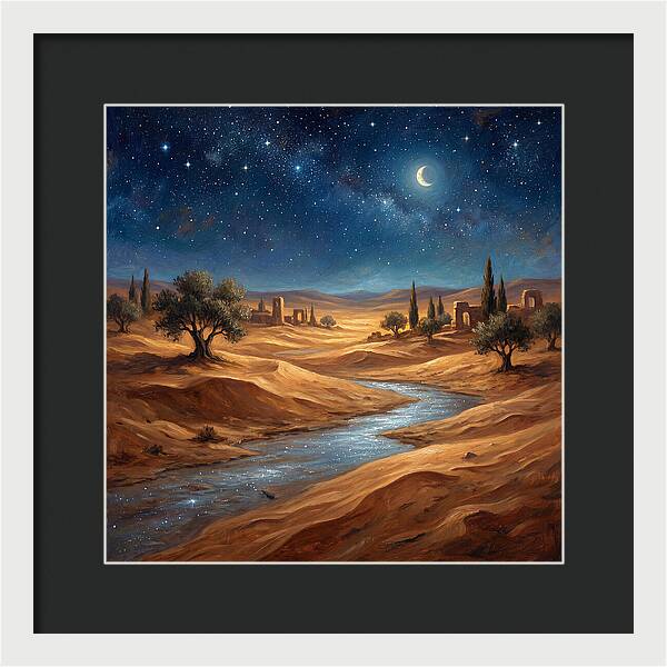Starlit Mediterranean Desert