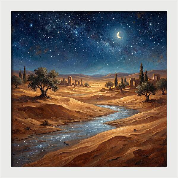Starlit Mediterranean Desert