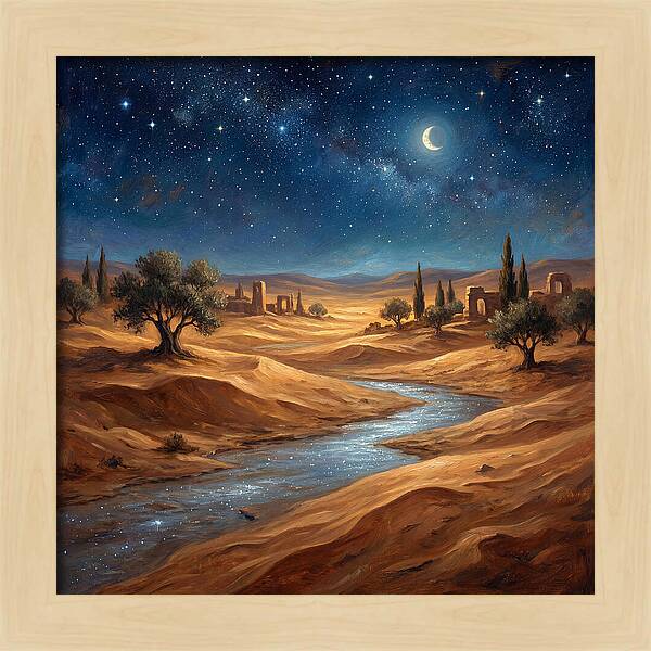 Starlit Mediterranean Desert