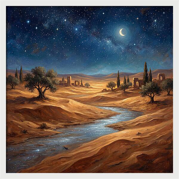 Starlit Mediterranean Desert