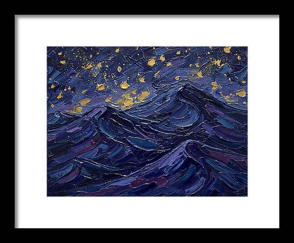 Starlit Waves At Night