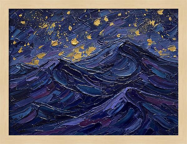 Starlit Waves At Night