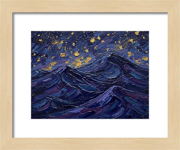Starlit Waves At Night