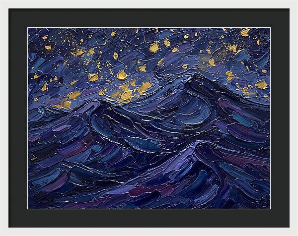 Starlit Waves At Night