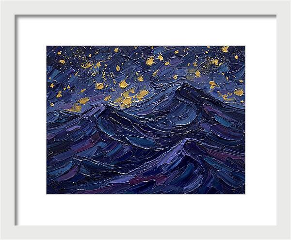 Starlit Waves At Night