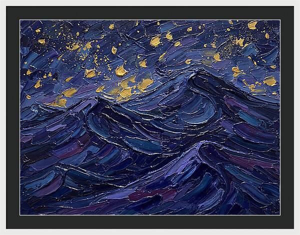 Starlit Waves At Night