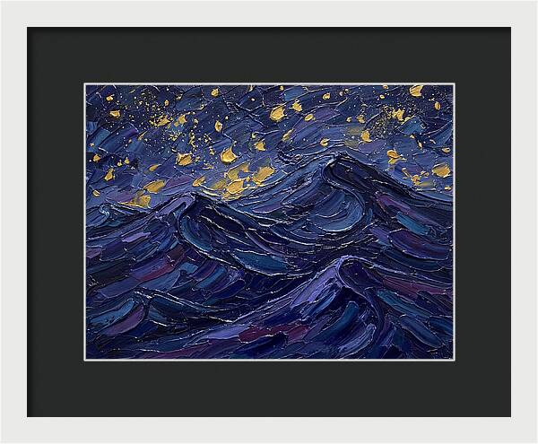 Starlit Waves At Night