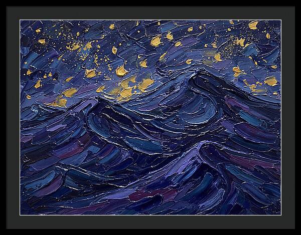 Starlit Waves At Night