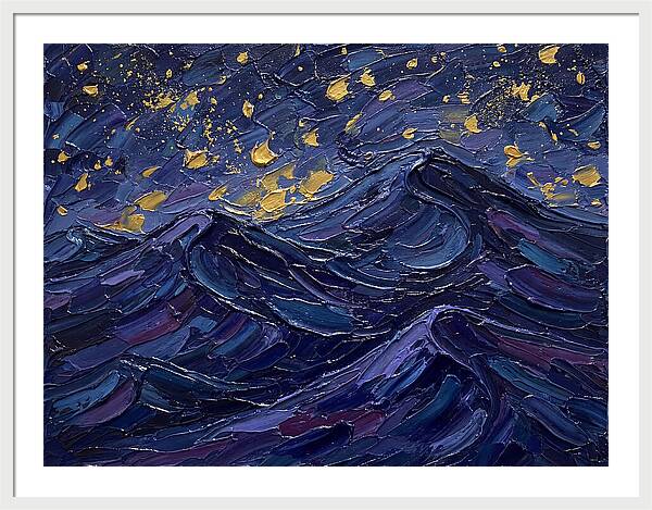Starlit Waves At Night