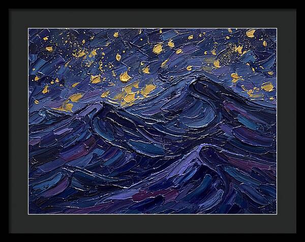 Starlit Waves At Night