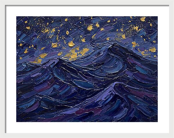 Starlit Waves At Night