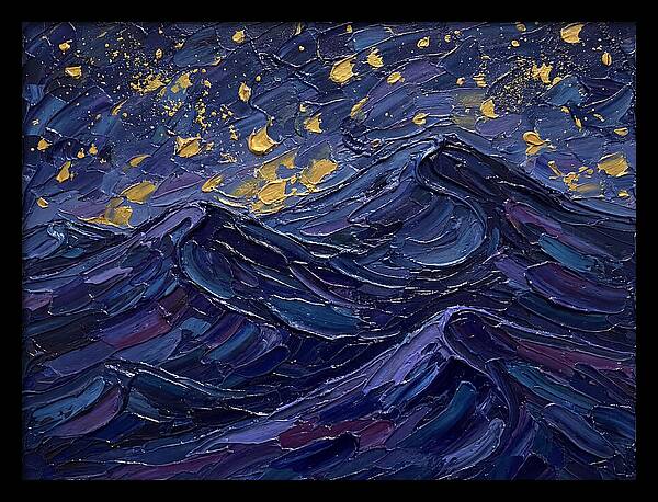 Starlit Waves At Night